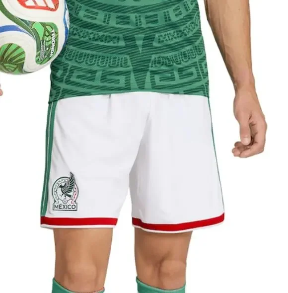 New Adidas Mexico 2026 Home Soccer Shorts White Men’s XL