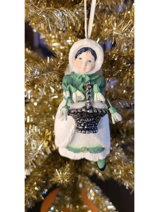 Snowdrop Angel Christmas Ornament Hallmark Keepsake The Language of Flowers 1997