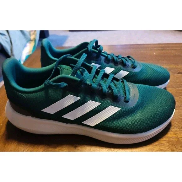 Adidas Runfalcon 3.0 Collegiate Green White Black Size 9.5m CloudFoam
