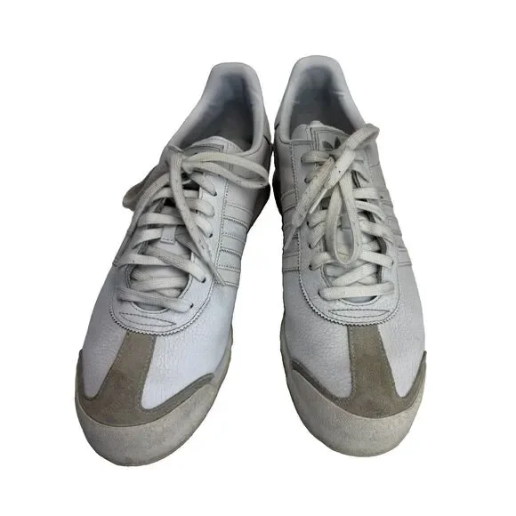 ADIDAS Samoa Mens Shoes Size 13 White Leather Retro Casual Sneakers 133759 Y2K