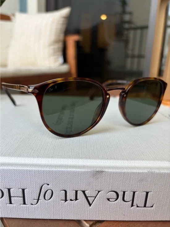 Persol PO3210S Typewriter Evolution Havana Green Sunglasses 51mm Unisex