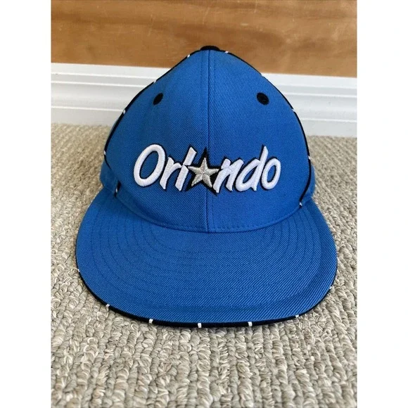 Vintage Adidas‎ Orlando Magic Wool Flat Cap Hat Fitted 7 3/8