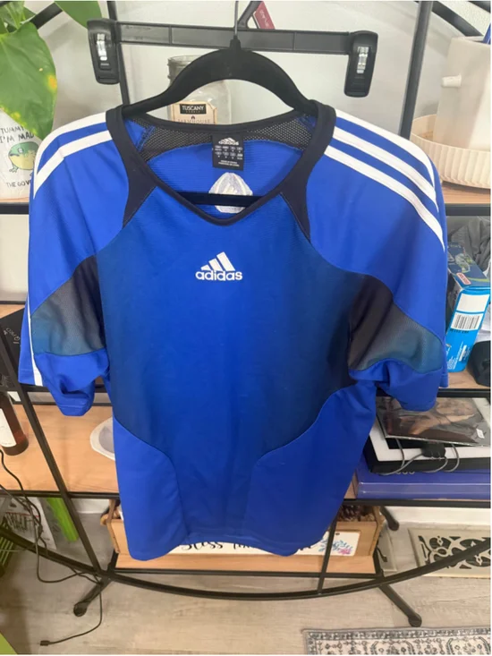 Men's Adidas Jersey Size M Blue and White