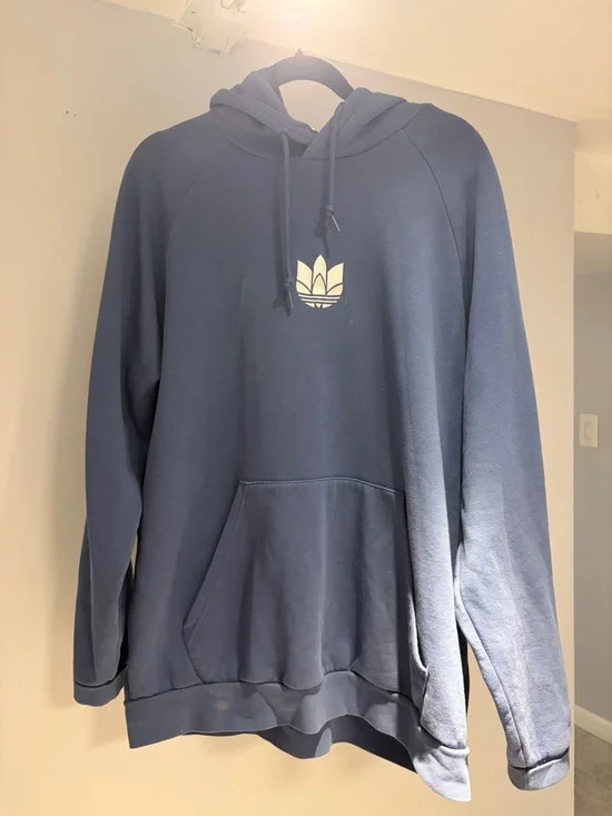 adidas Navy Trefoil Pullover Hoodie