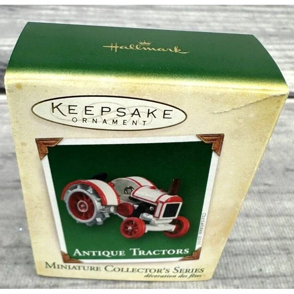 HALLMARK KEEPSAKE 2005 MINIATURE‎ CHRISTMAS ORNAMENT ANTIQUE TRACTORS
