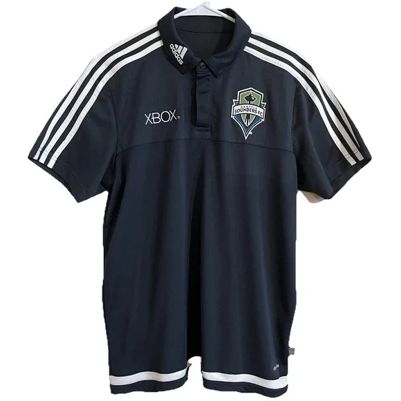 Adidas Seattle Sounders FC‎ Climalite Polo Men's M MLS Soccer