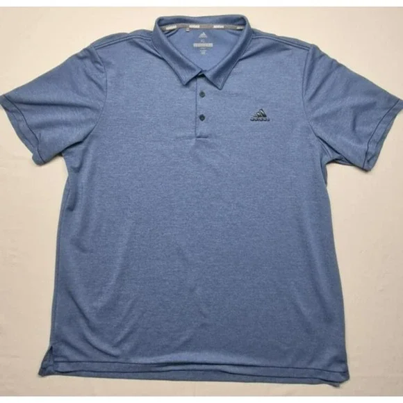 Adidas Golf‎ men's blue sports polo gray Logo sz. XL