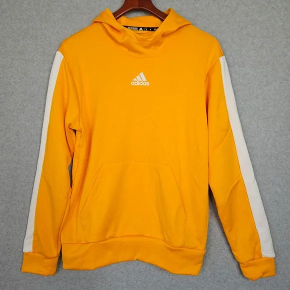 Adidas Aeroready Pullover‎ Hoodie Mens Size Medium Yellow White GM2690 New