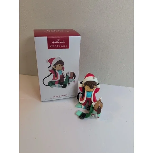 HALLMARK KEEPSAKE 2022 YOUNG SANTA 1ST FIRST IN SERIES ORNAMENT CHRISTMAS DOG