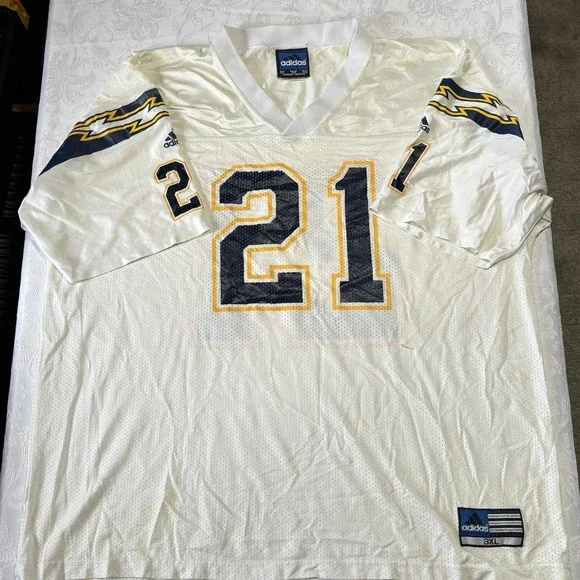 LaDainian Tomlinson #21 San Diego Chargers Mens 3XL Adidas‎ White Jersey Vintage
