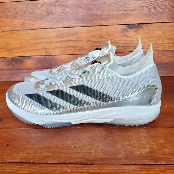 Adidas Adizero Impact Turf Speed Baseball‎ Cleats Men 12.5 Silver JS3050 New