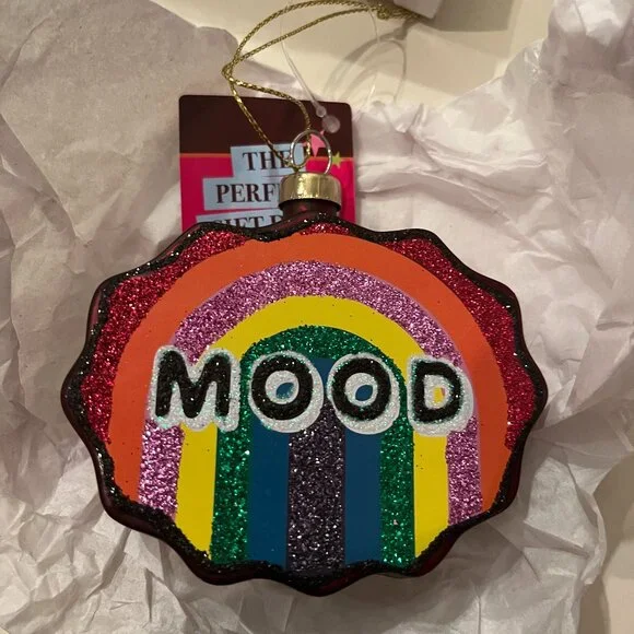 Mood Multicolored  Christmas Ornament 3.5 Inch Holiday‎ Decor