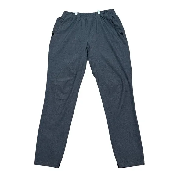 Adidas Aeroready Training Pants Mens Medium Gray Heathered Elastic Ankle Joggers