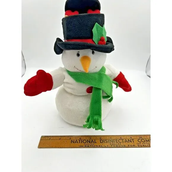 Musical Snowman‎ with Rudolf Pop Up from Hat by Carlton Cards Vintage Tested