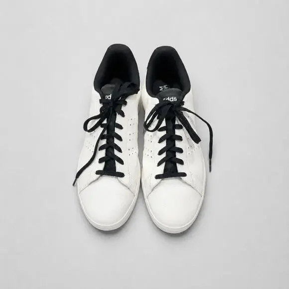 adidas Advantage 2.0 Men Size 12.5 Off White Black Sneakers IG9171 Low Top Court