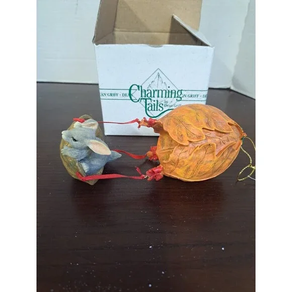 Charming Tails Holiday Balloon Ride Ornament