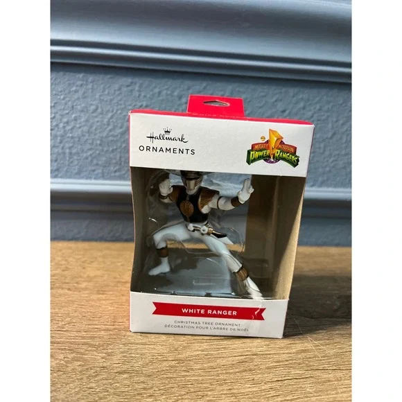 Hallmark‎ Mighty Morphin Power Rangers White Ranger Christmas Tree Ornament 2023