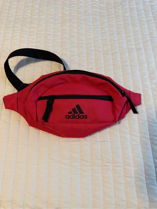 adidas Red and Black Fanny Pack Belt Bag