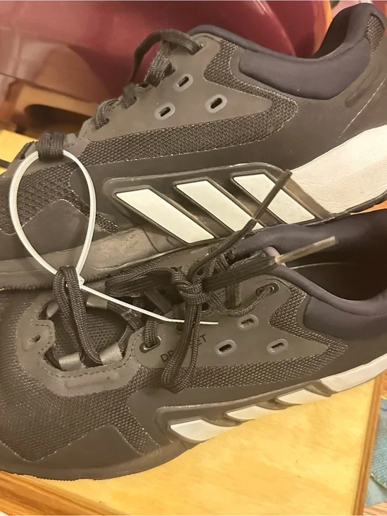 adidas Men's Black and White Athletic Sneakers