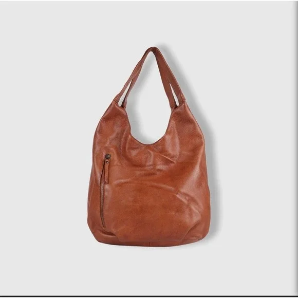 Latico Leather Camilla Boho Shoulder Bag In Camel Tan Leather New