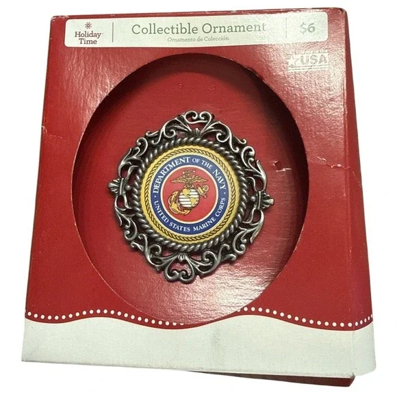 Holiday Time Collectible Ornament Department Of The Navy Untied States Marine