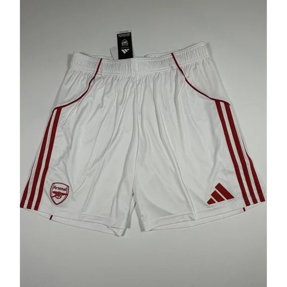 Adidas Men Arsenal FC 25 Home Pants Soccer White Run Size Large JI9515