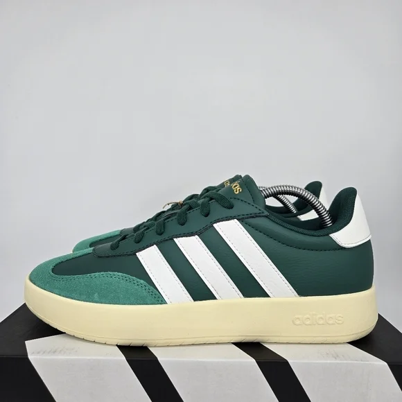 New adidas Barreda Lifestyle Collegiate Green Core White Men's Shoes Size 10.5