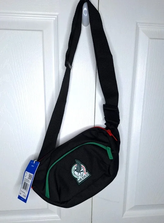 Adidas Mexico National Team FMF 2026 Fanny Pack Waist Bag Black KD1768