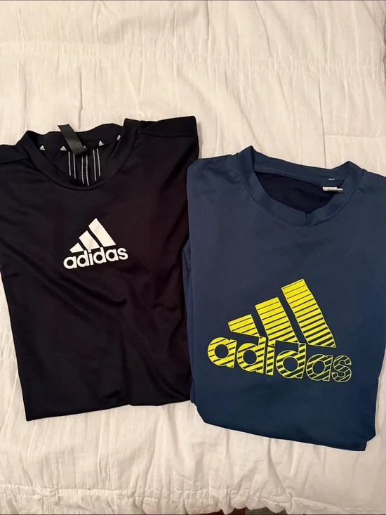 adidas Mens Logo Sports Tees- Small