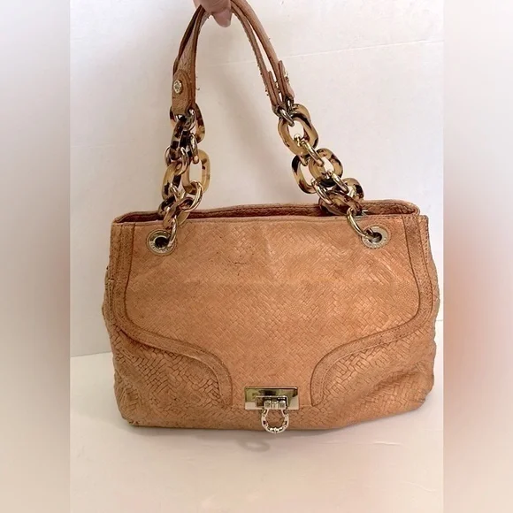 Elaine Turner Purse light distressed leather tan