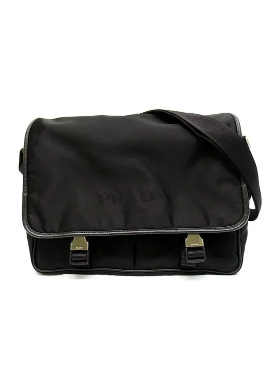 Prada Messenger Bag Nylon Black