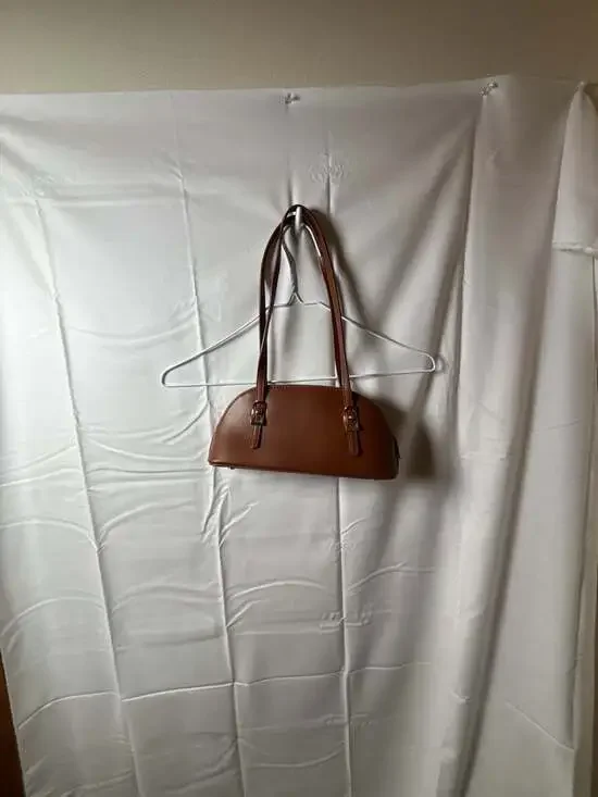 Madison West Mini Dome Shoulder Bag with Buckle Detail