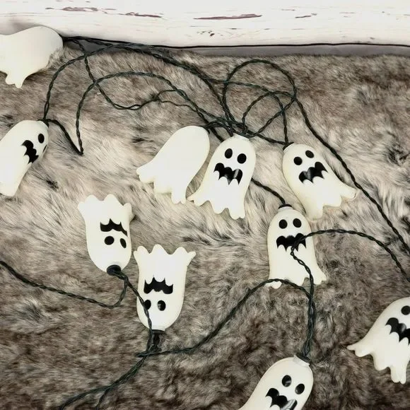 Halloween Svg Decoration‎ Ghost Garland String Light | Halloween Lights Battery