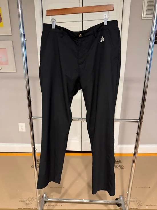 adidas Black Men's Stretch Golf Chinos