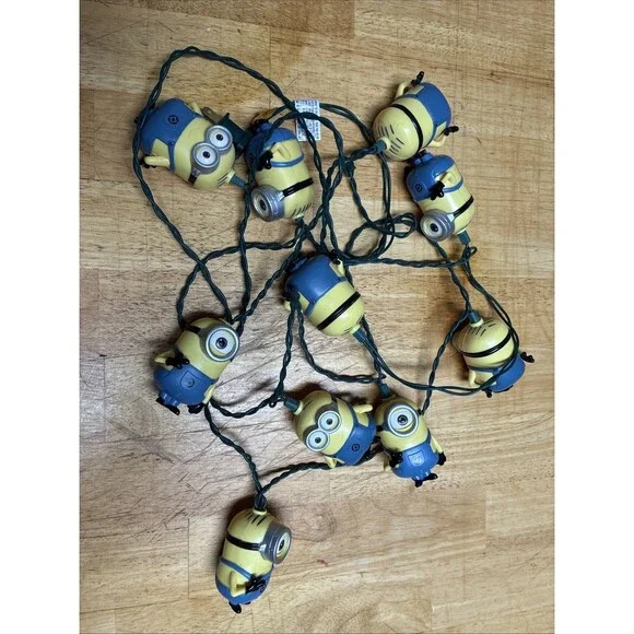 DESPICABLE ME Minions Christmas 10 Light Set Indoor Outdoor TESTED