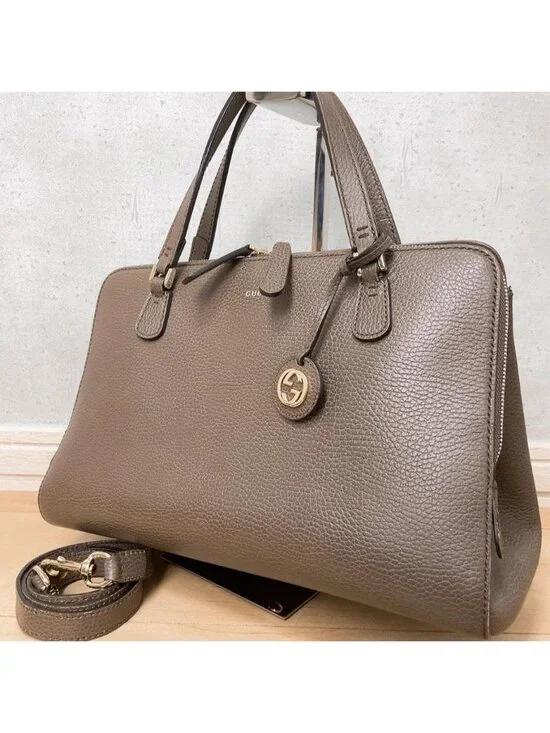 Gucci Shoulder Bag 2-Way Gray