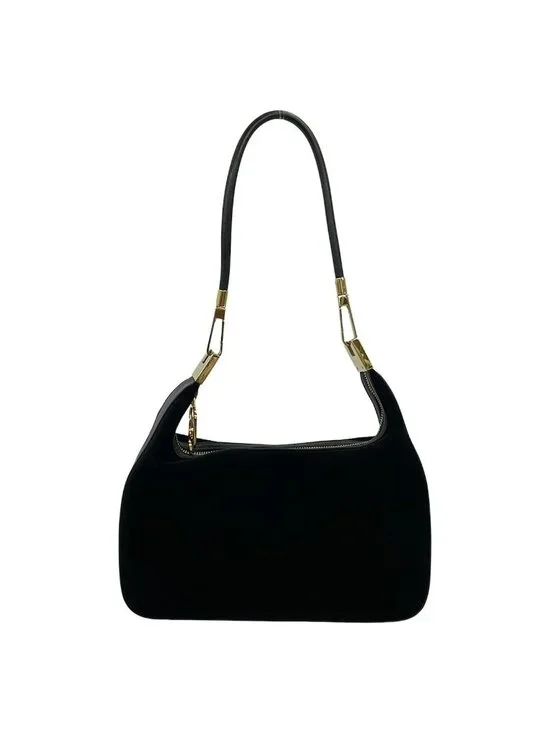 Gucci Shoulder Bag Black Leather