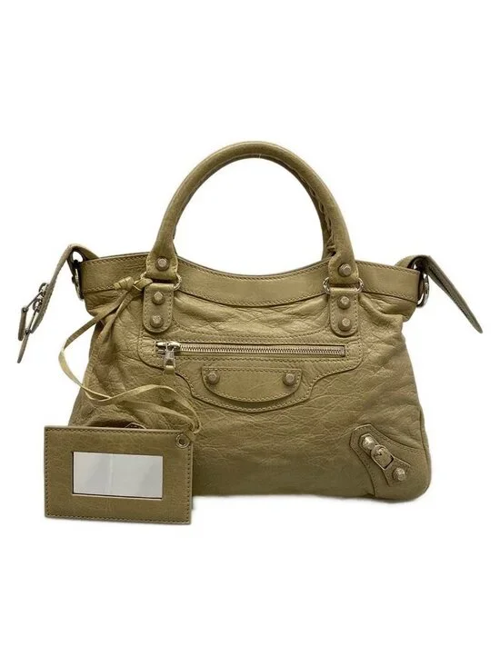 Balenciaga Handbag the Giant Town Beige Leather