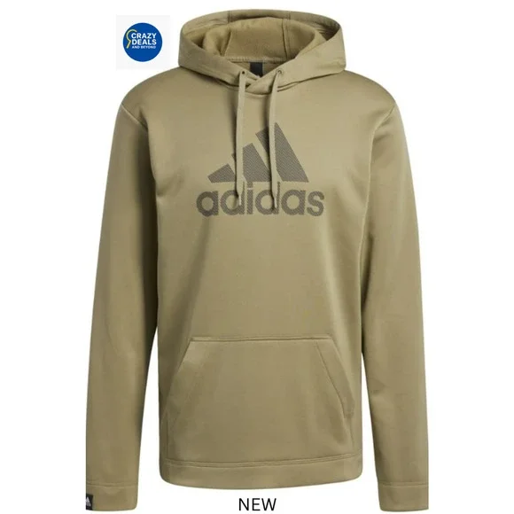 adidas Game and Go Pullover Hoodie Men's, Green, Size L