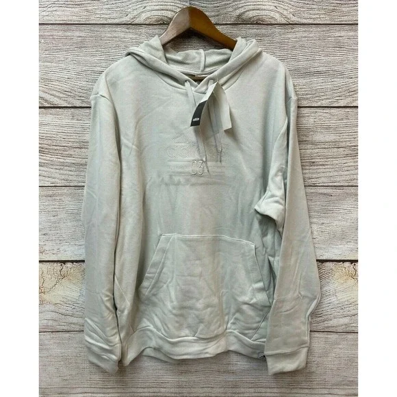 Adidas Hoodie Sweatshirt Mens Size Small Orbit Grey Terry BB HD Pullover New