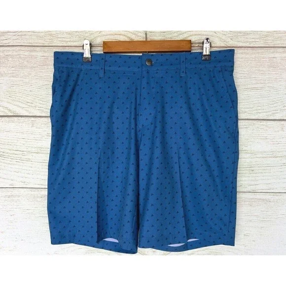 Adidas 365 Performance Shorts Mens Size 34 Royal Blue ADI Woven Stretch New
