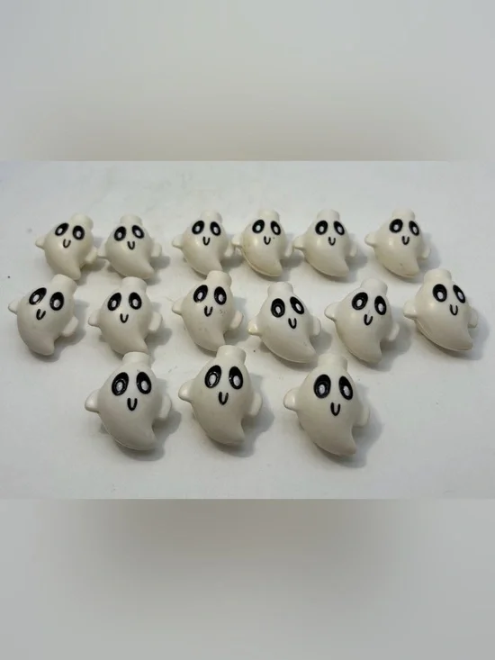 15 Ghost Blow Mold String Light Covers Halloween Decoration Replacement 1.5 x 1”