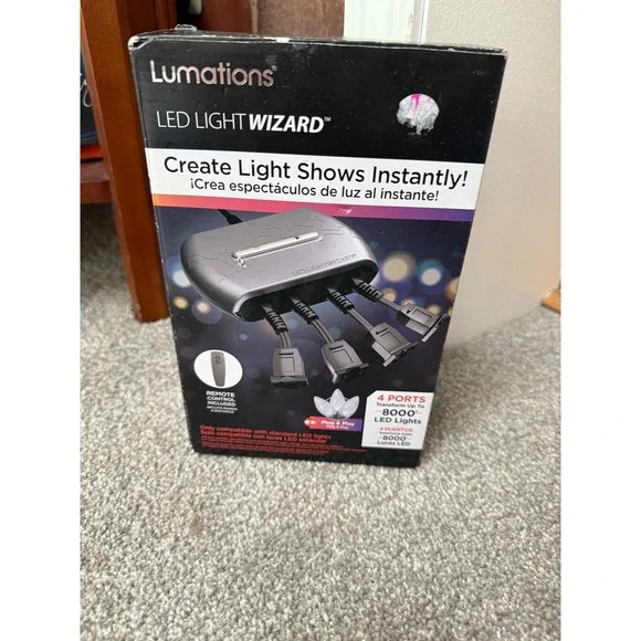Lumations LED Light Wizard 4 Port‎ Holiday Light Show Controller with Remote