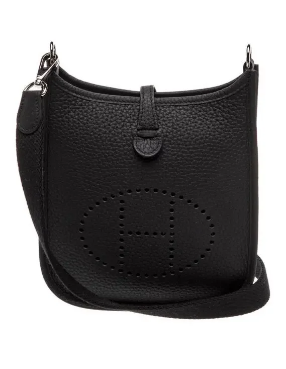 Hermès Evelyne TPM 16 Noir Clemence PHW 2025 Full Set Factory Sealed Strap