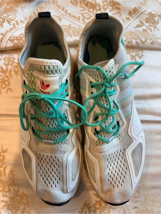 adidas ZX 2K Boost FX4172 Crystal White Hi-Res Green Men’s Shoes Size 10.5