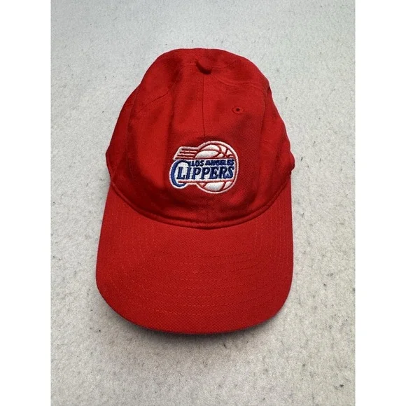 Los Angeles Clippers Hat Cap Strap Back Mens One Size Red NBA Basketball Adidas