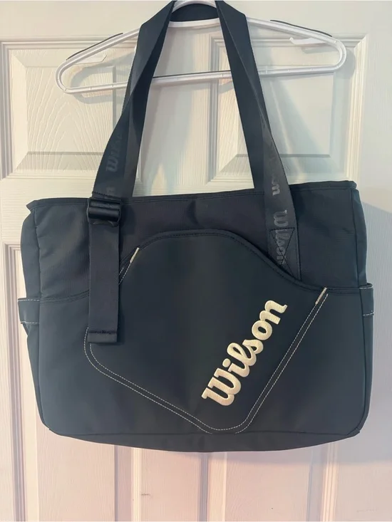 WILSON PICKLEBALL LIFESTYLE TOTE BAG GREY/WHITE