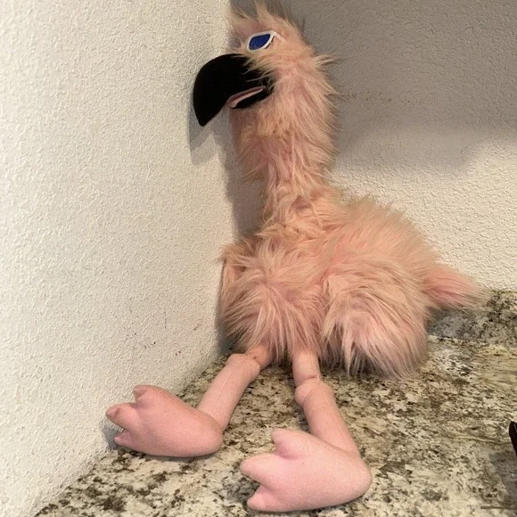 VINTAGE RON BANAFATO (RBI)‎ PINK FLAMINGO ROD PUPPET APPROX. 30