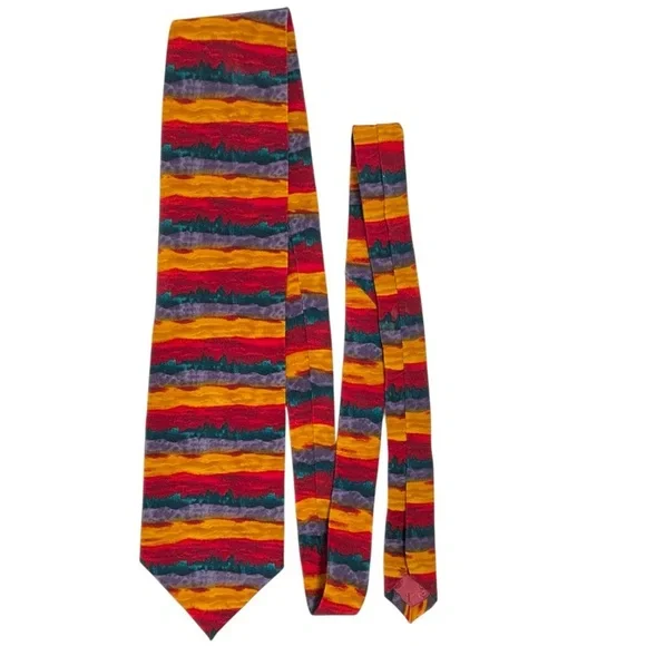 Jerry Garcia Silk Tie Grateful Dead Landscape Series Dawn at Ritz Vintage 1990