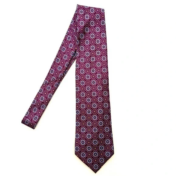 W.H. Belk Purple and Blue 100% Silk Tie Men’s Size O/S